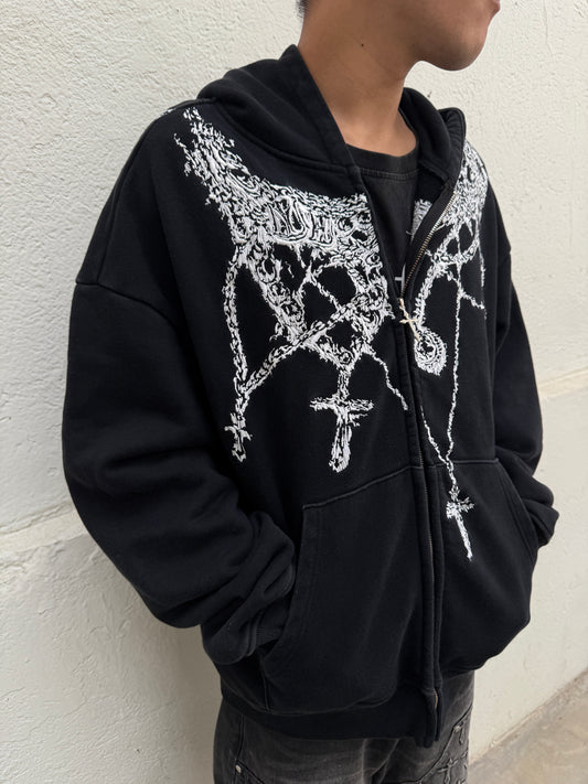 Breaking Chains Zip-Up (Black/White)