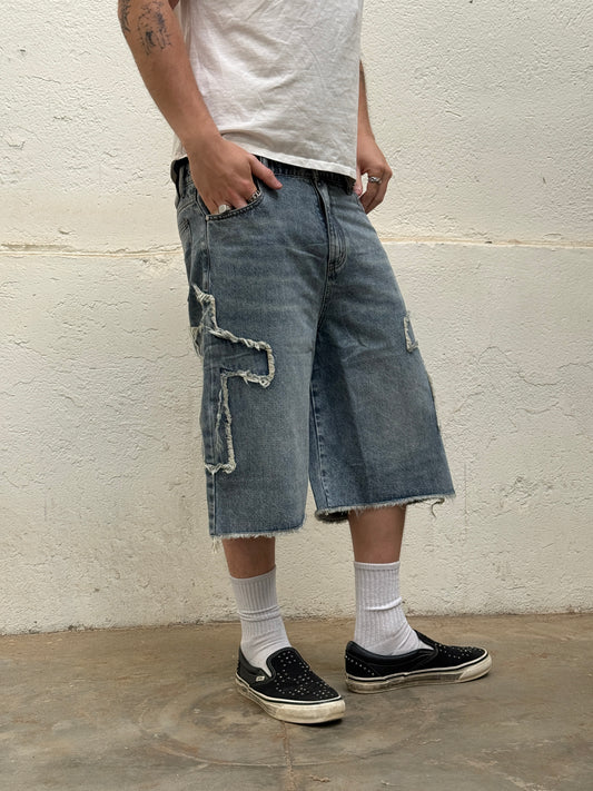 *Cross Jorts V2 (blue)