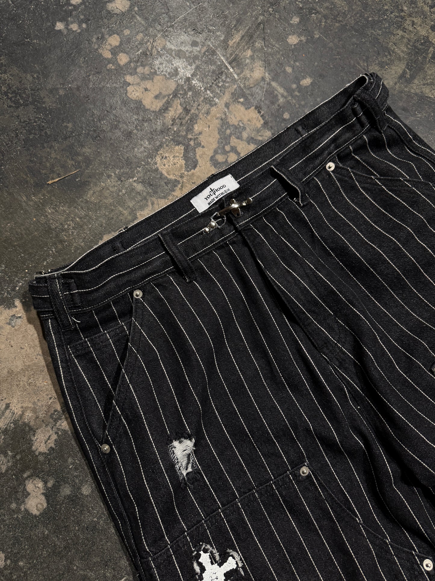 *Pinstripe Patch Double Knees