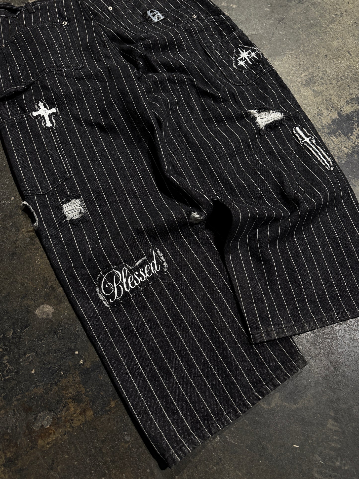 *Pinstripe Patch Double Knees