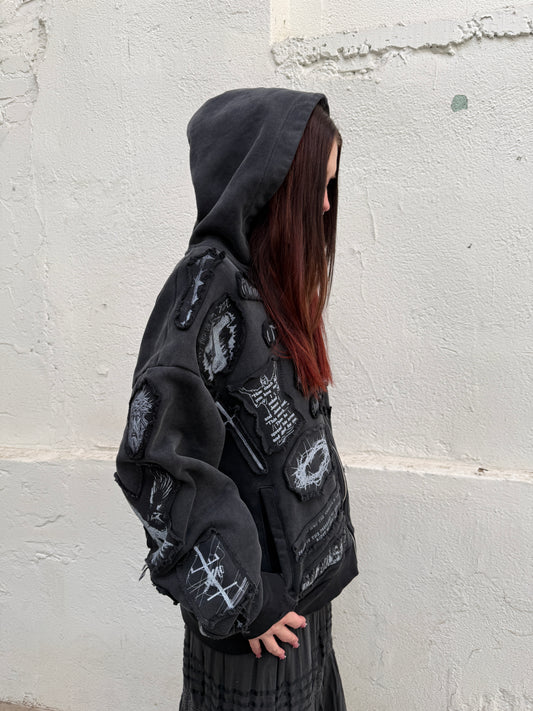 *Eternally Grateful* Patchwork Hoodie