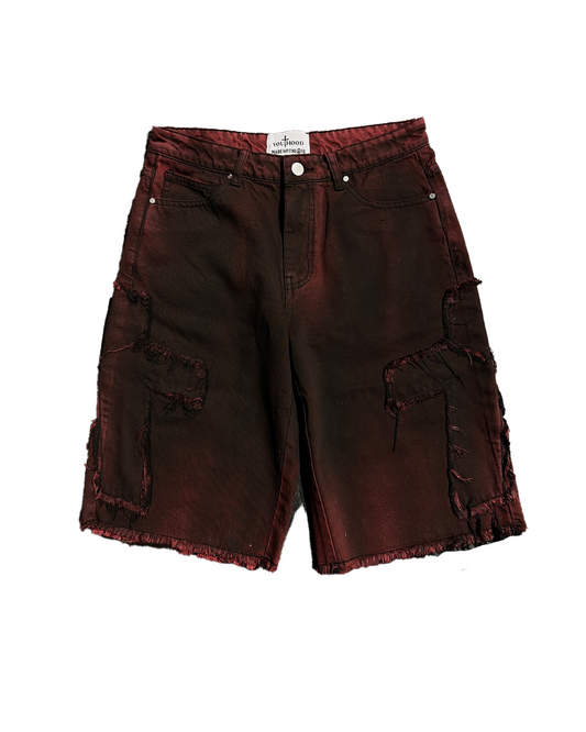 ‘Cross’ Jorts (Red)