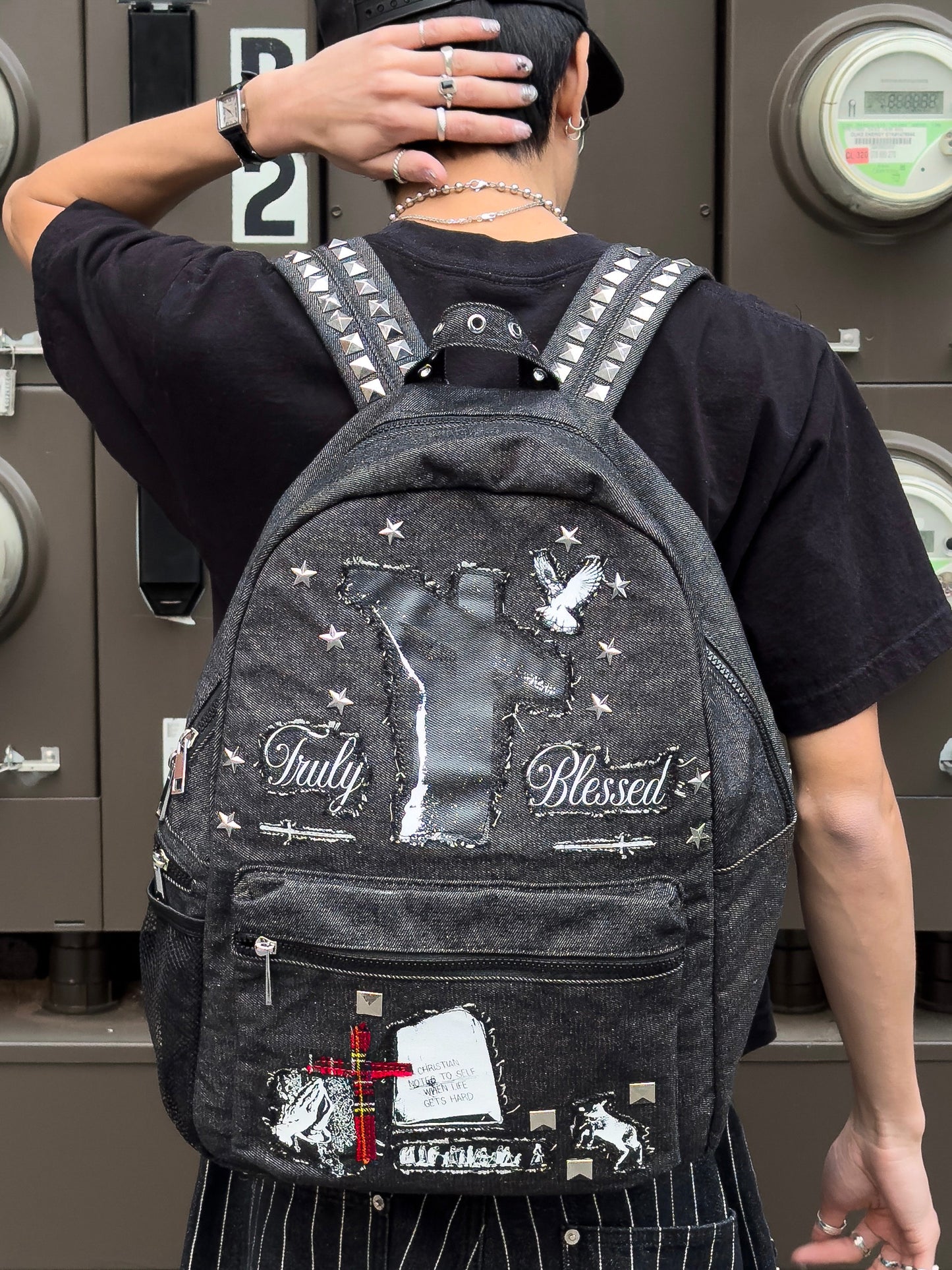 *Truly Blessed" Patch Bookbag