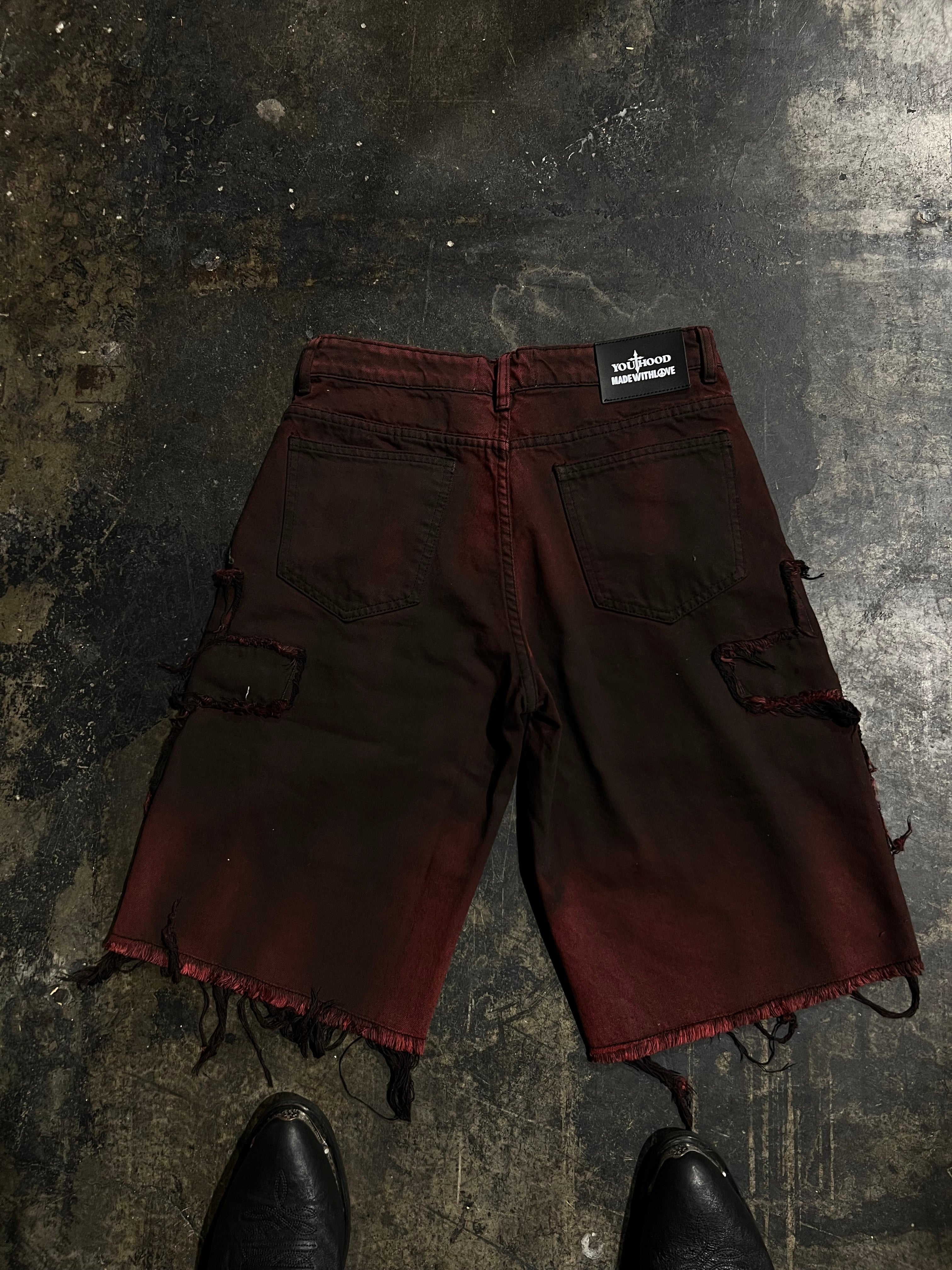 'Cross' Jorts (Red)