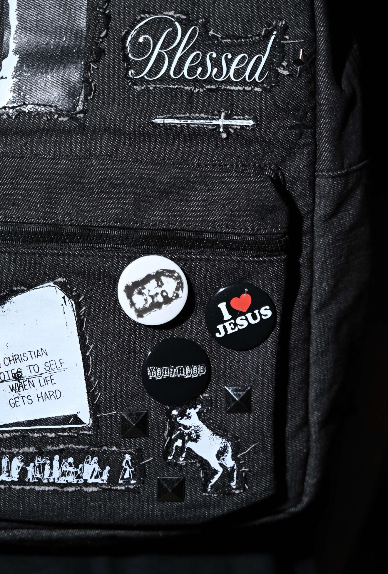 *Truly Blessed" Patch Bookbag