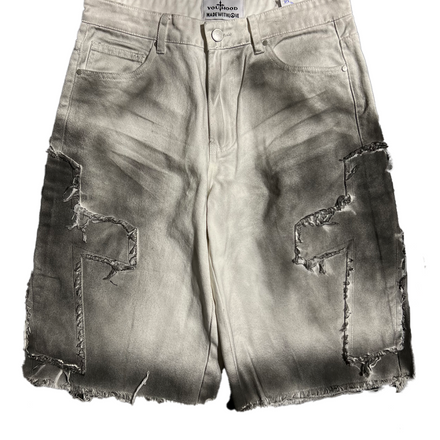 ‘Cross’ Jorts (White)