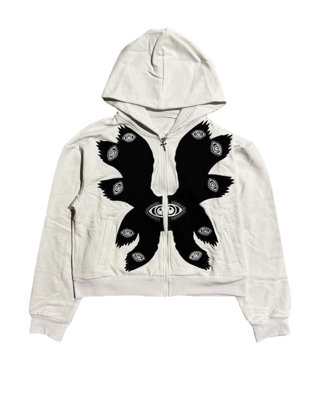 ‘Seraphim’ White Zip up hoodie