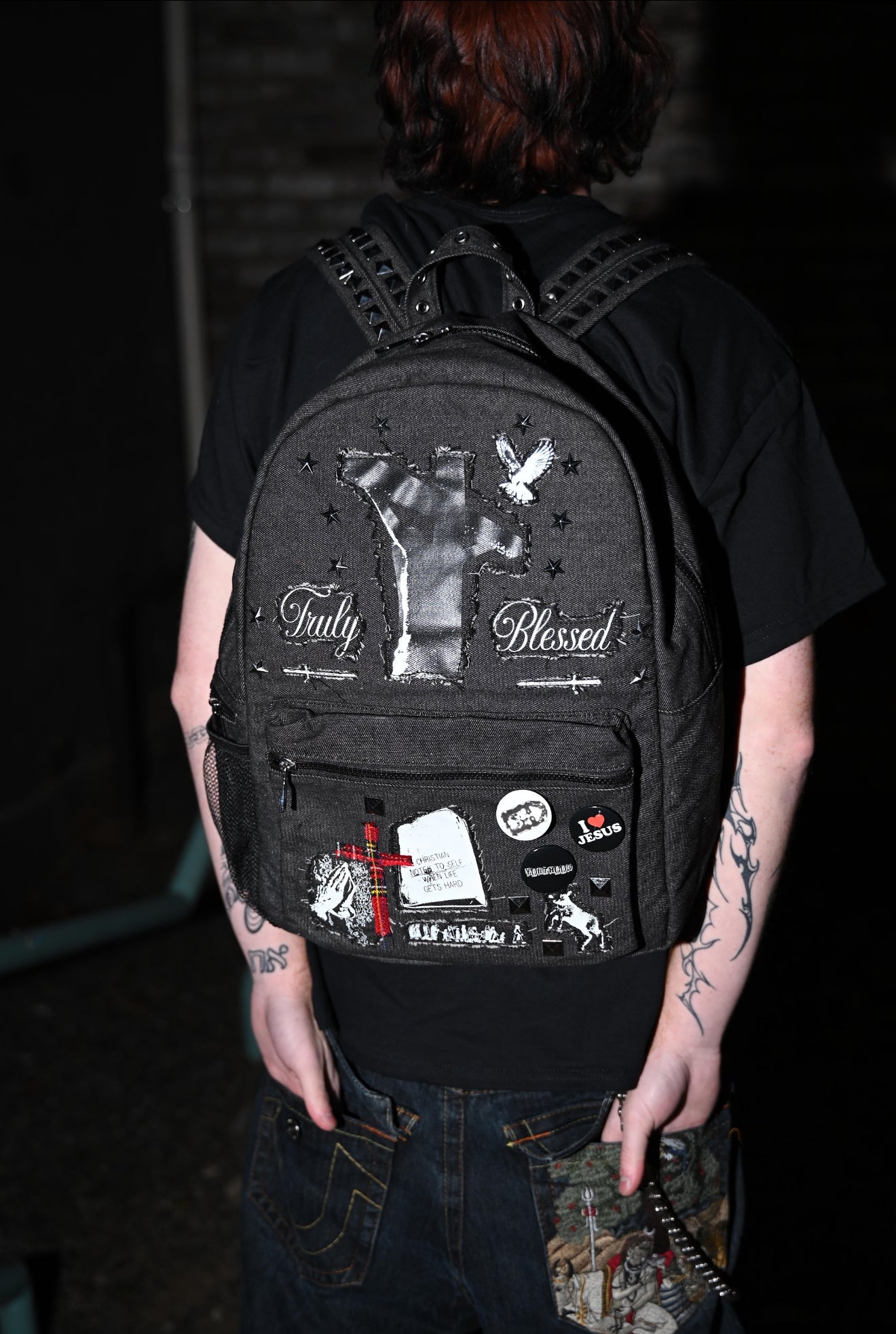*Truly Blessed" Patch Bookbag