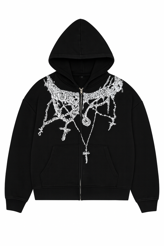 Breaking Chains Zip-Up (Black/White)
