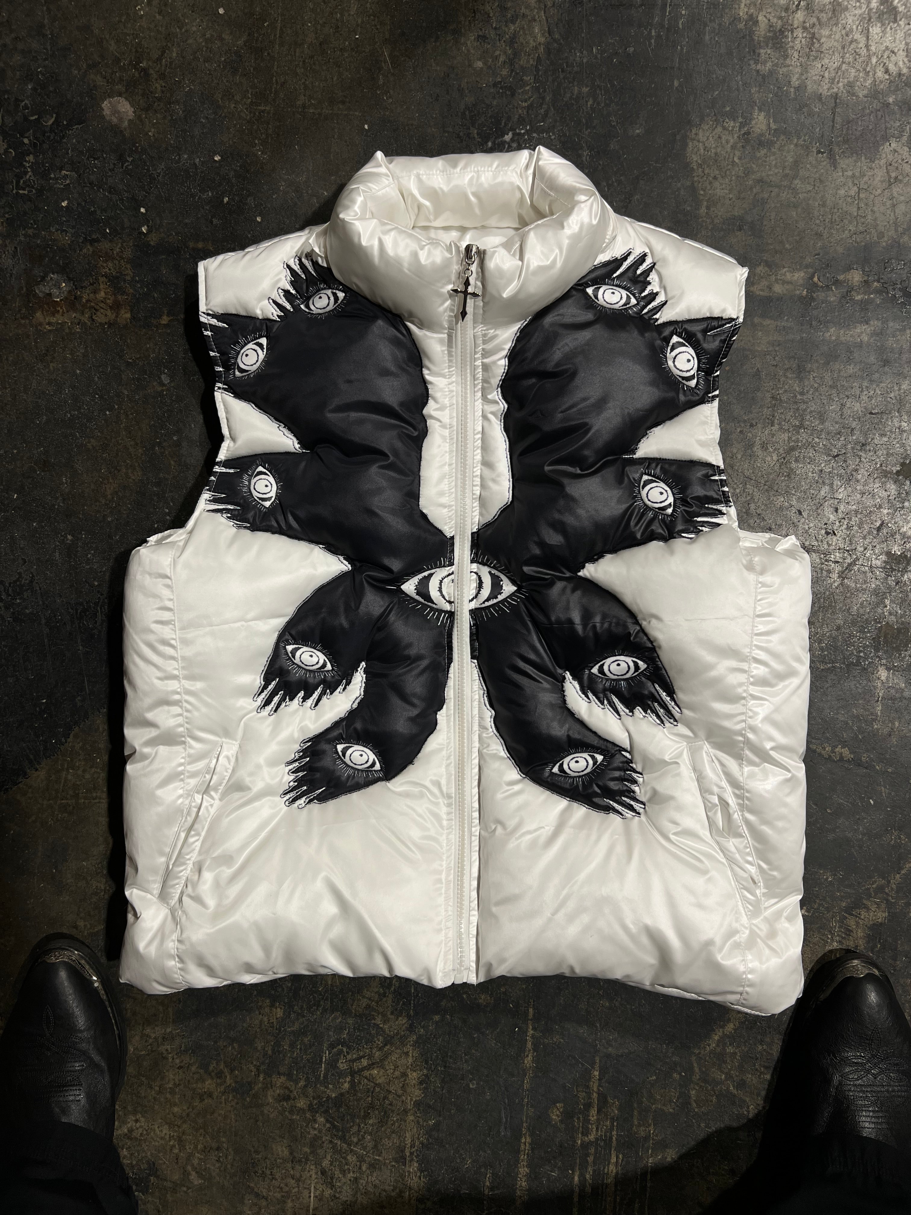 ‘Seraphim’Puffer Vest (White)