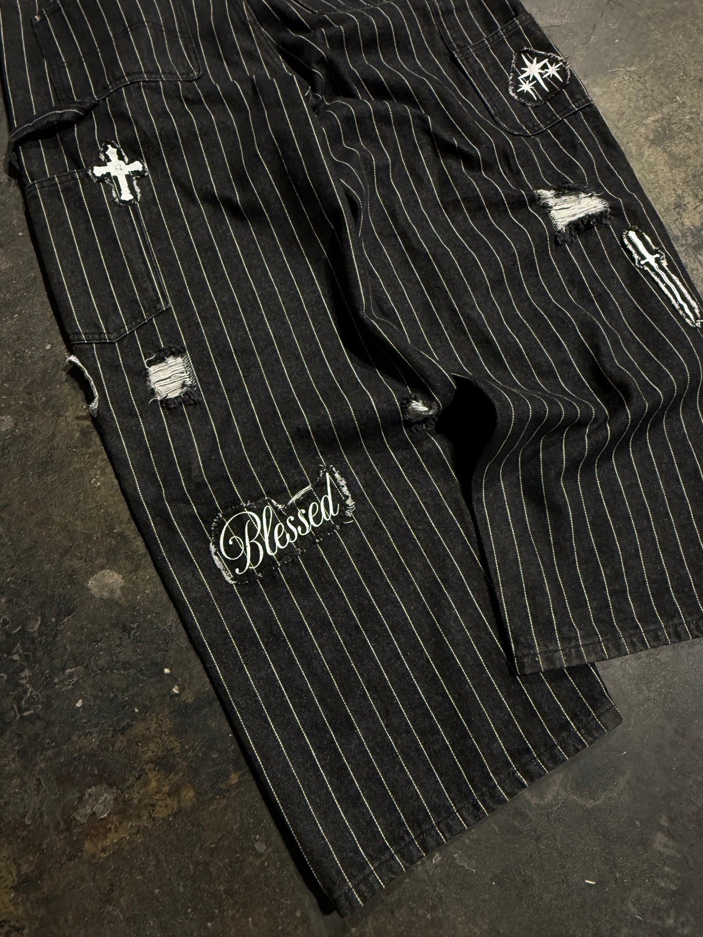 *Pinstripe Patch Double Knees