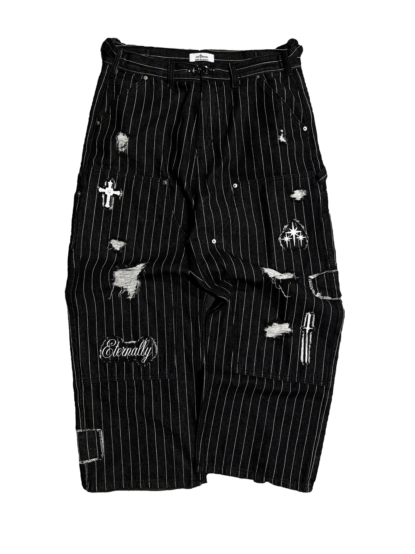 *Pinstripe Patch Double Knees