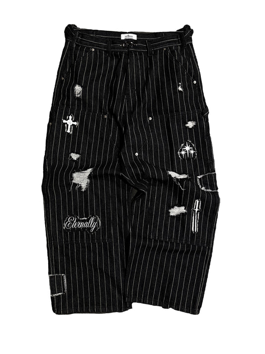 *Pinstripe Patch Double Knees