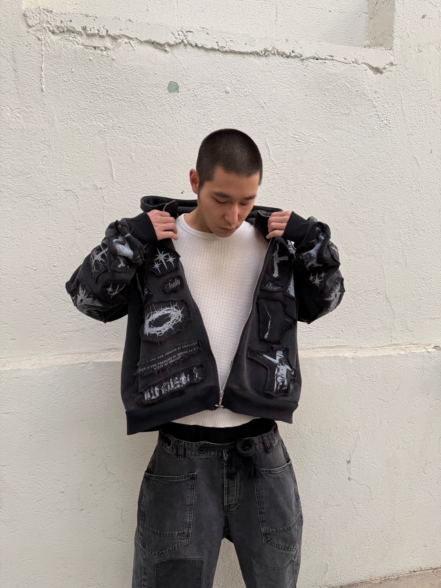 *Eternally Grateful* Patchwork Hoodie