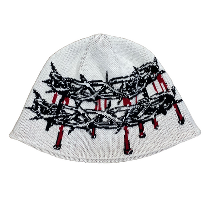 Crown of Thorns Beanie (White)